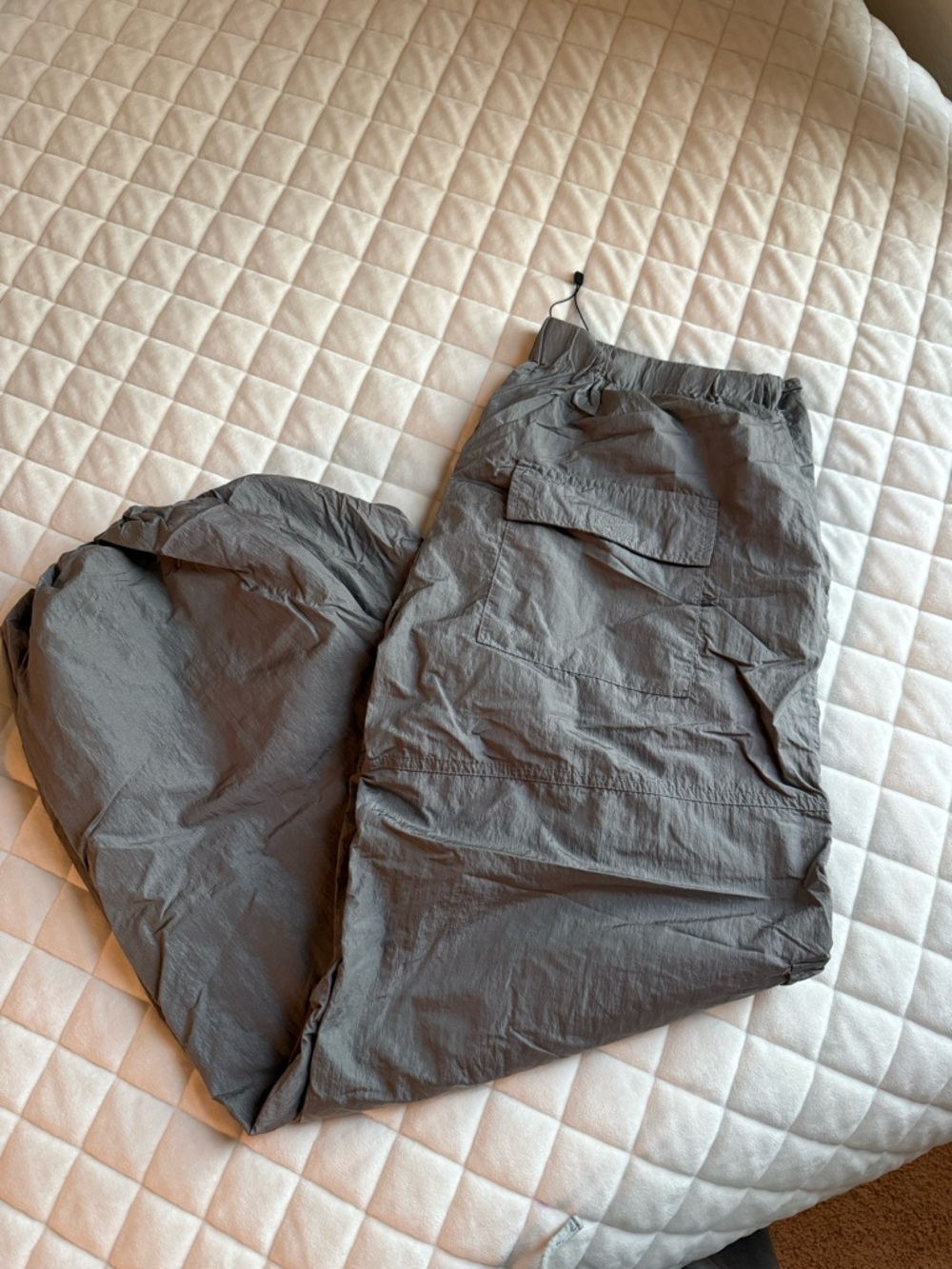 Lightweight Grey Cargo Joggers